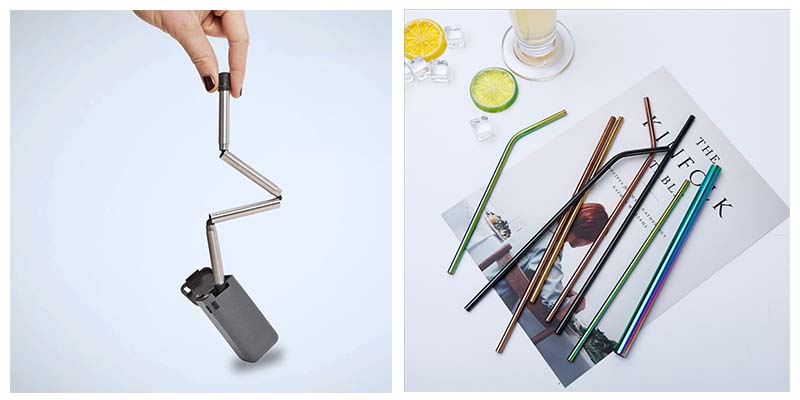 قشة من الفولاذ المقاوم للصدأ